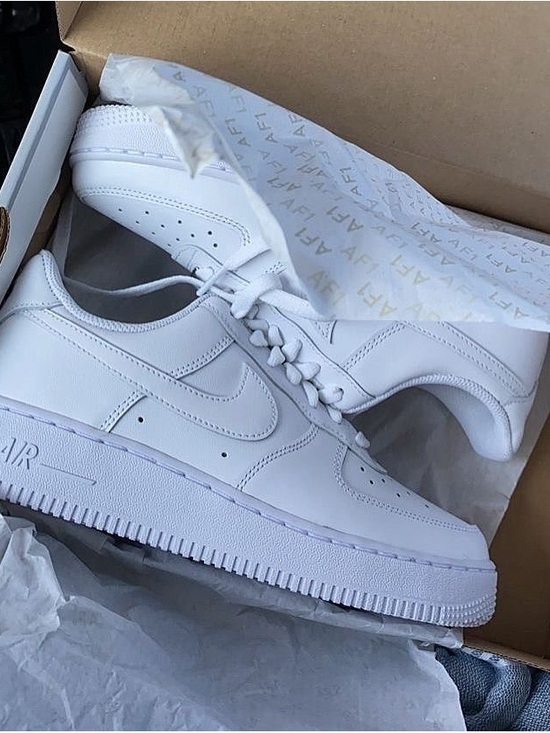 Nike Other - Nike White Leather Low-Top Sneakers
